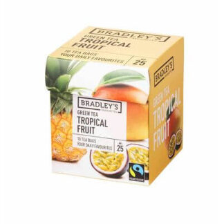 Bradley's Fairtrade Favourites thee NR.25 Groene thee Tropische vruchten