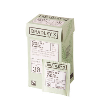 Bradley's Fairtrade Biologische Thee NO.38 Groene thee Sencha & Matcha
