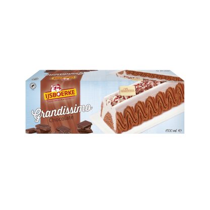 IJsboerke Grandissimo ijstaart vanille en chocolade 1500 ml