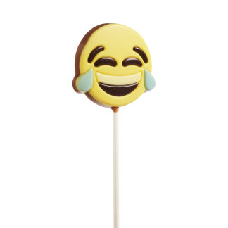 Lachende smiley chocolade lolly 25 g
