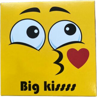 Big Kiss Vierkante chocolade tablet 90 gram